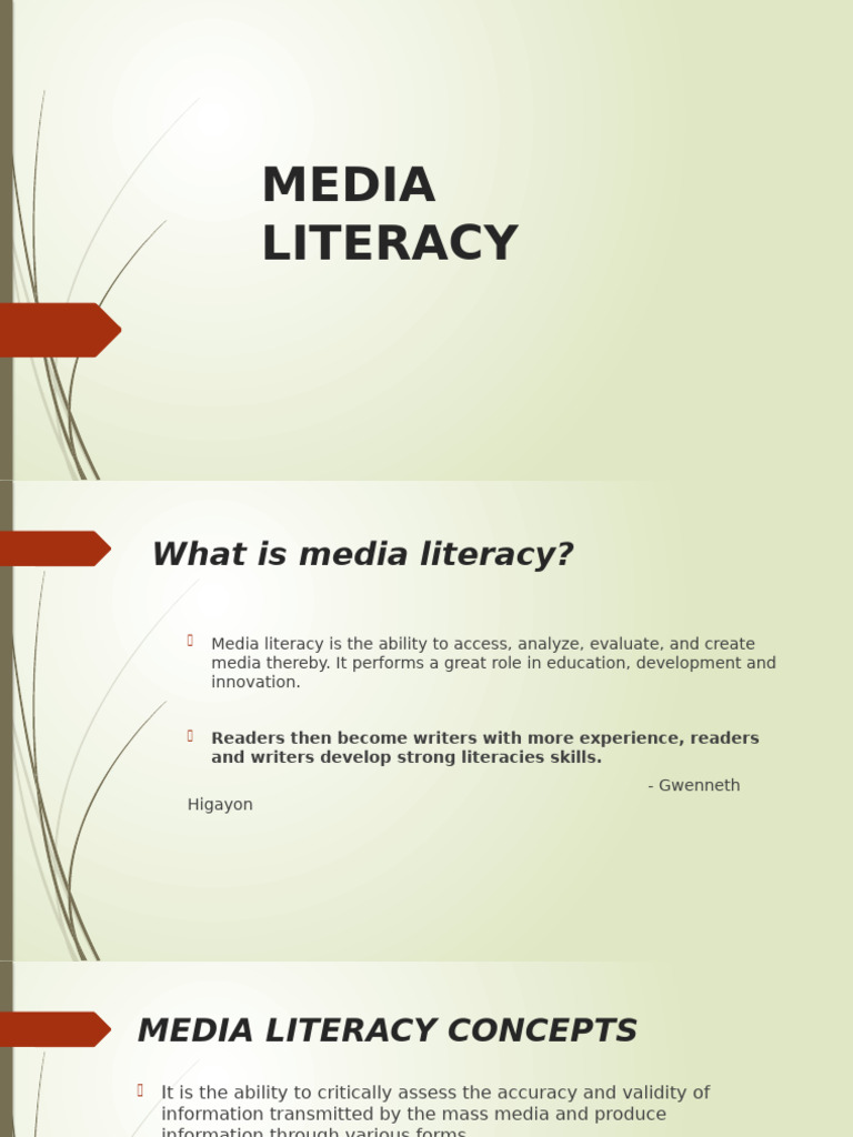 Understanding Media Literacy Essentials | PDF | Social Media | Popular ...