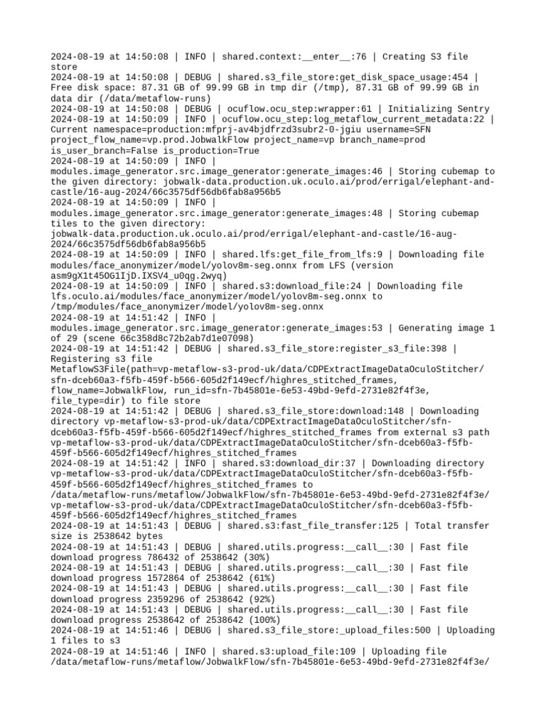 Stderr JobwalkFlow 111834 Generate Images 1276662-3 | PDF | Computer ...