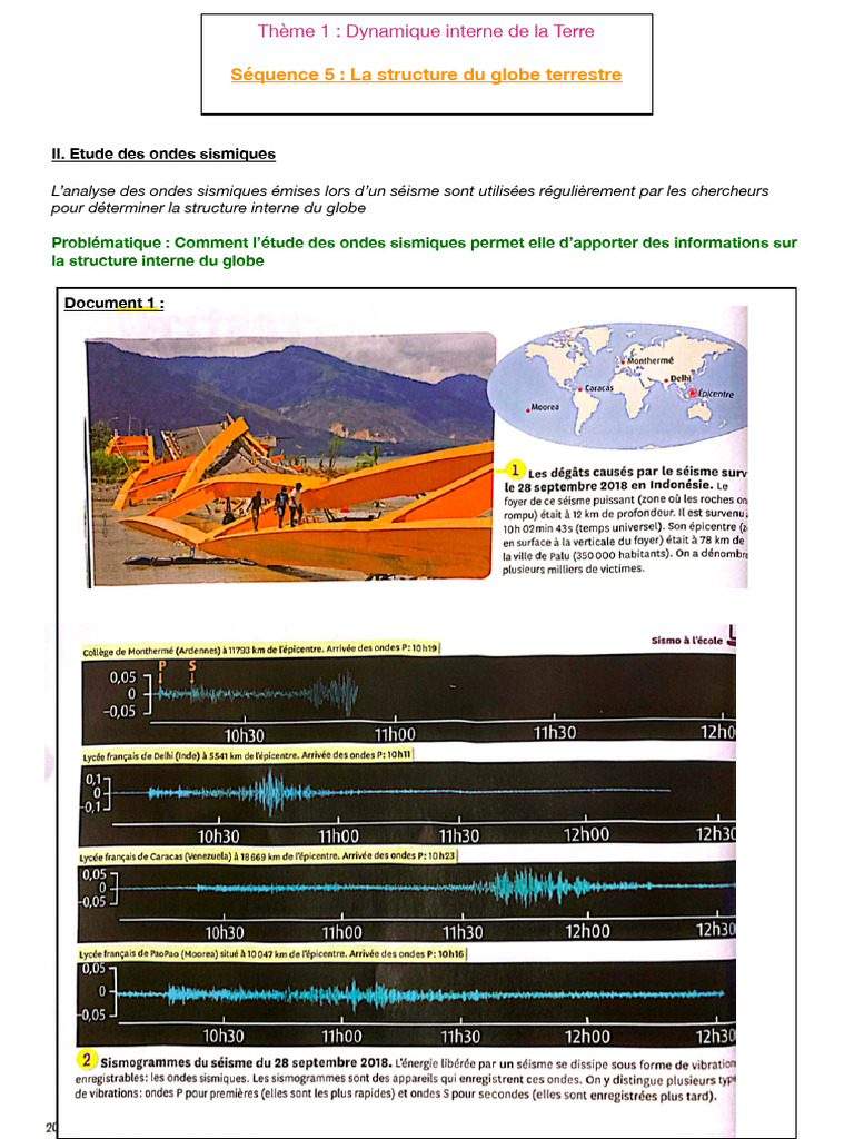 Structure interne du globe terrestre | PDF