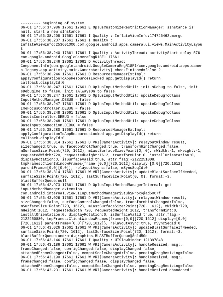 Google Camera App Crash Log Analysis | PDF | Computer Architecture ...