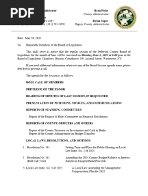 Jefferson County Board of Legislators June 2025 agenda