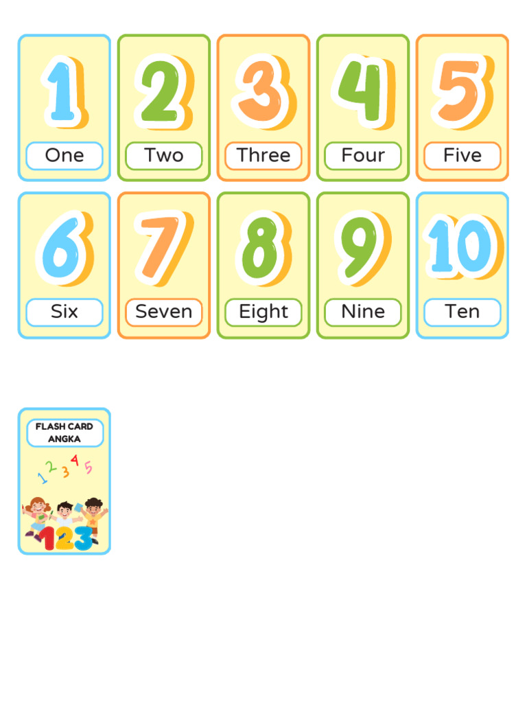 Flashcard Angka | PDF