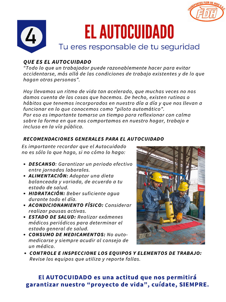 Tema 04 El Autocuidado Pdf 