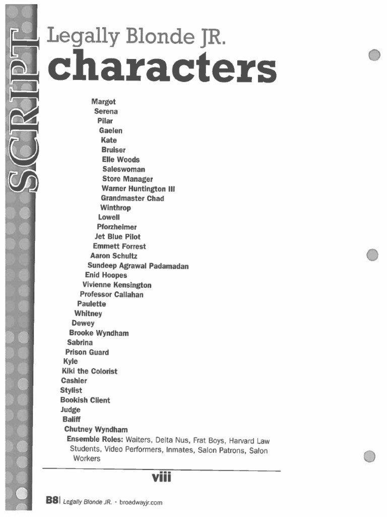 Legally Blonde JR PDF