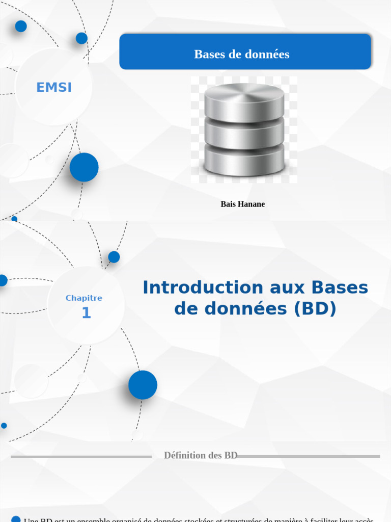Introduction aux Bases de Données | PDF | SQL | Bases de données