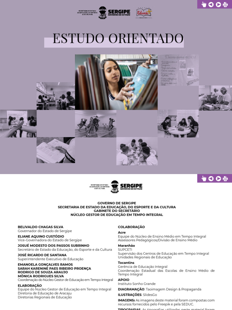 Guia de Estudo Orientado para Educação Integral | PDF | Aprendizado | Lição