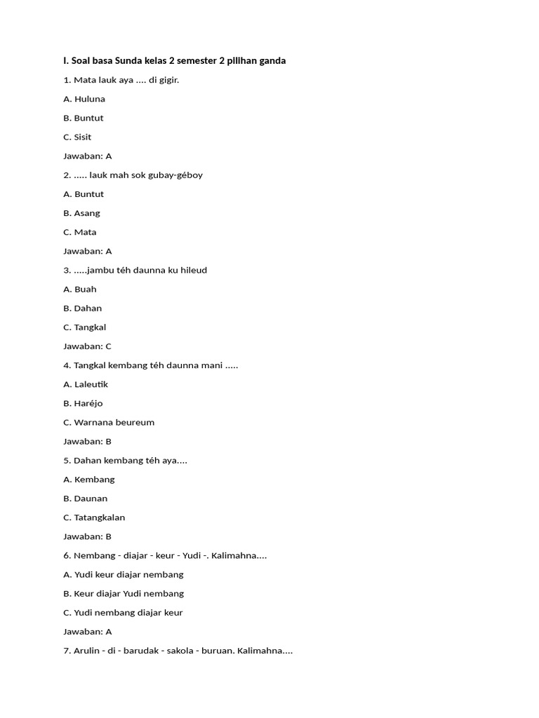 Basa Sunda | PDF