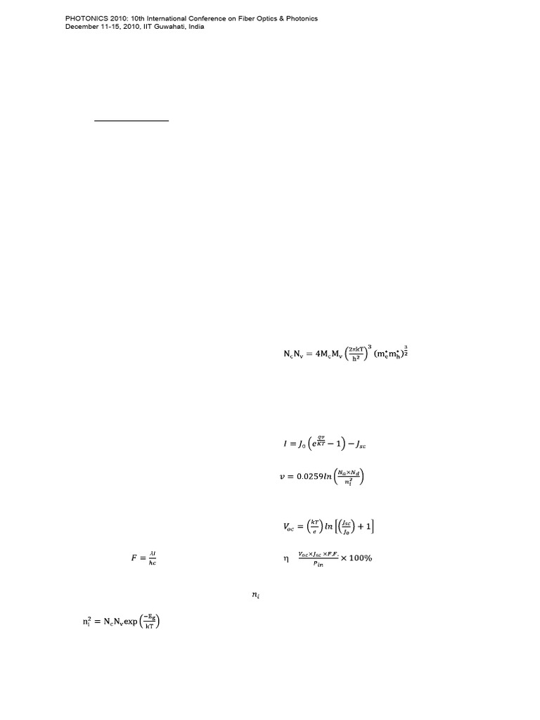 Performance Analysis of Super High Efficiency Three Junction Series ...