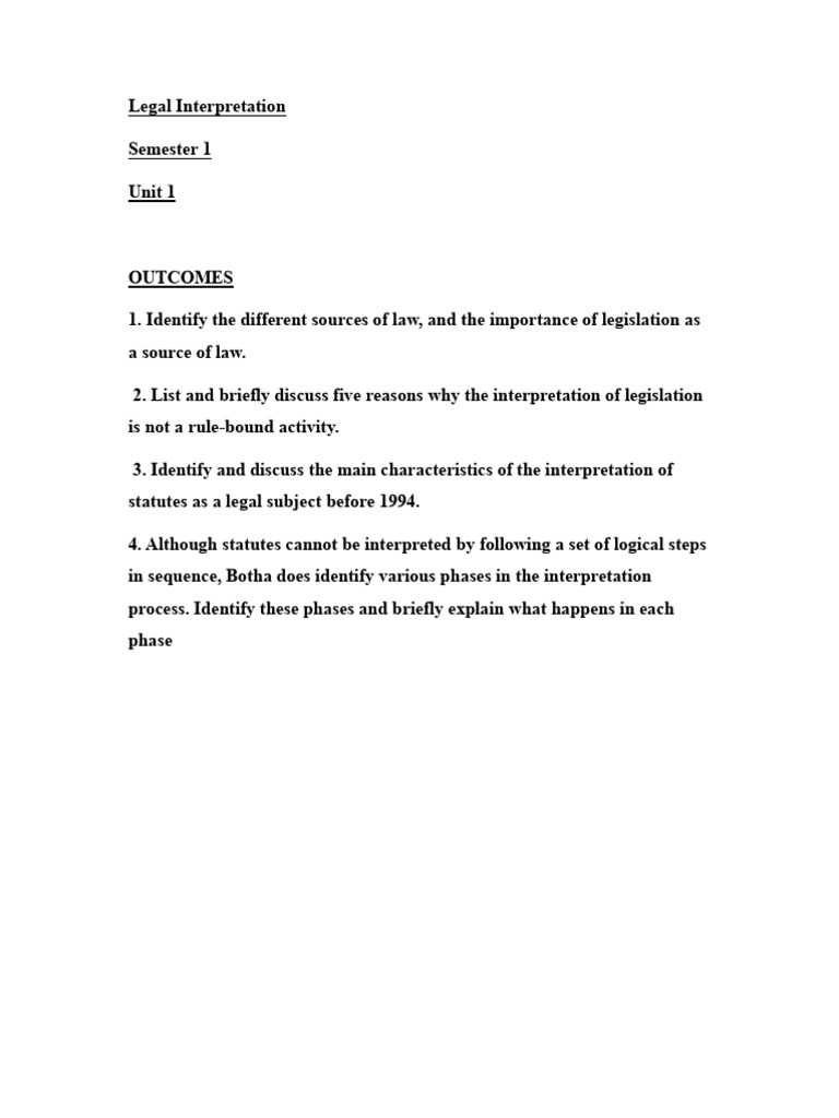 Understanding Legal Interpretation | PDF | Statutory Interpretation ...