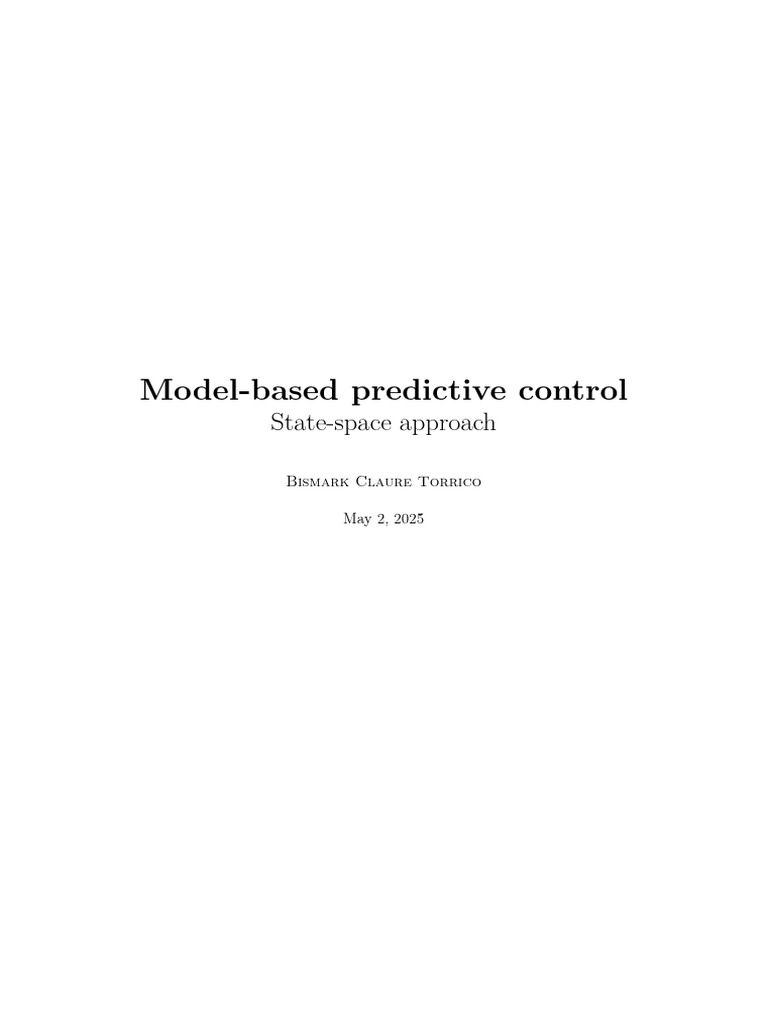 Book Model Based Predictive Control (Bismark) | PDF | Loss Function ...