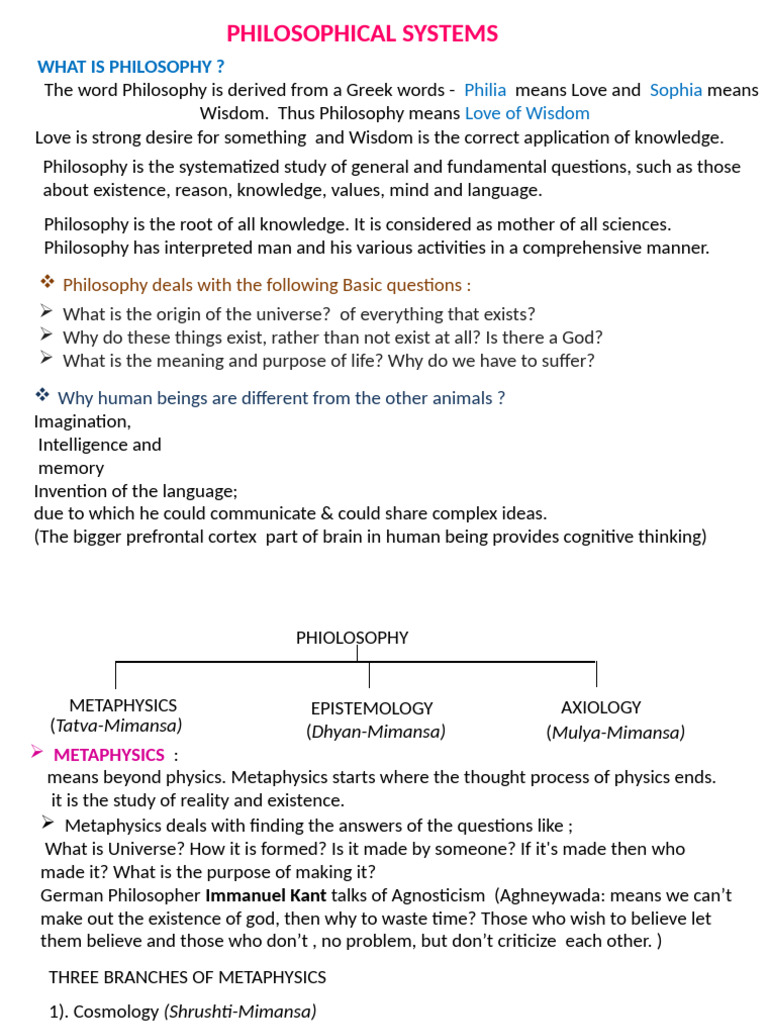 Overview of Philosophical Systems | PDF | Moksha | Indian Philosophy