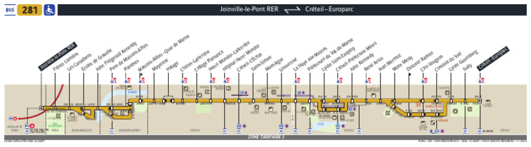 Plan de la ligne de bus 281 | PDF