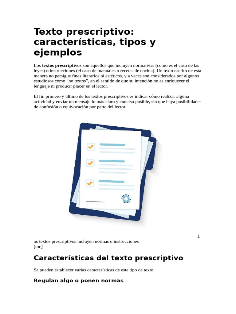 Texto prescriptivo | PDF | Verbo