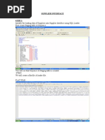 Supplier Interface