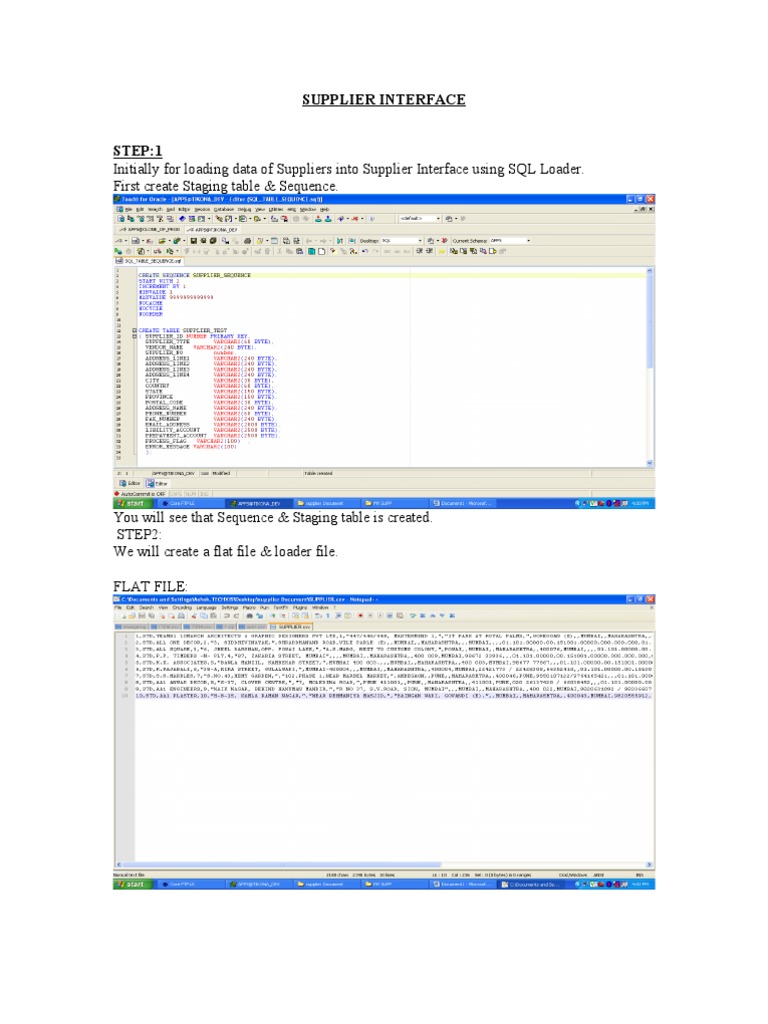 Supplier Interface Sql File Transfer Protocol