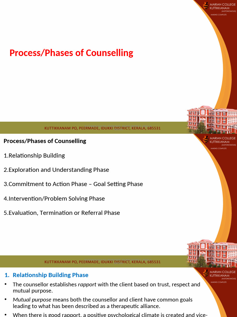 Phases of Effective Counselling Process | PDF | Anxiety | Obsessive ...