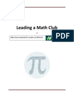 How To Lead A Math Club