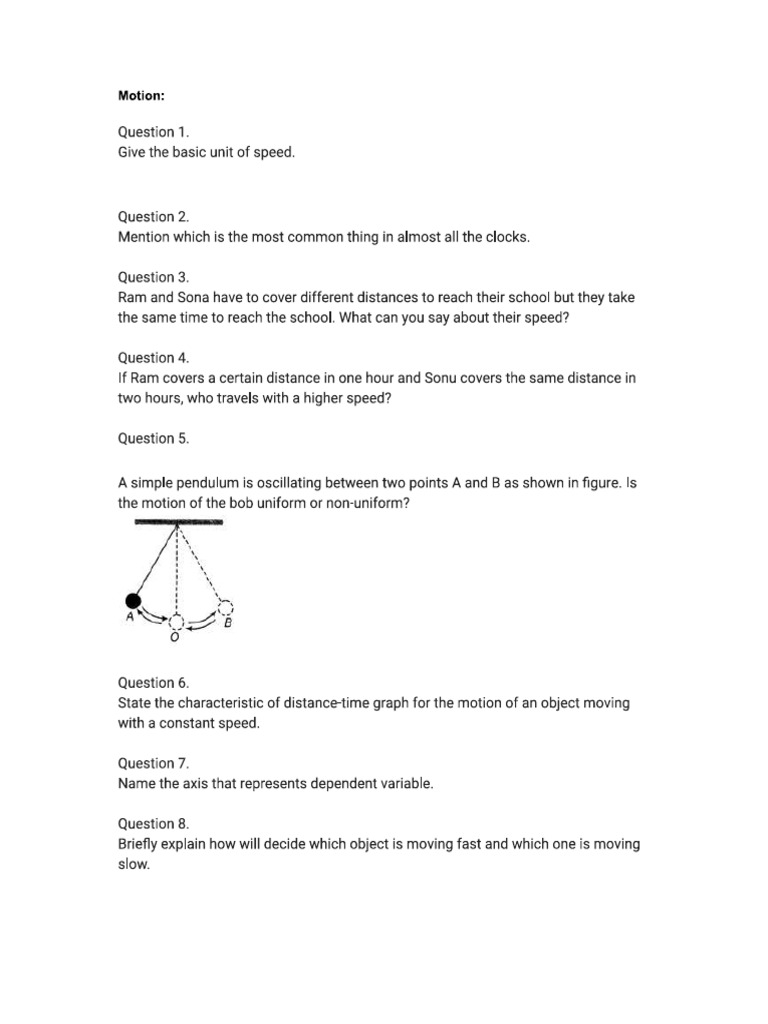Motion | PDF