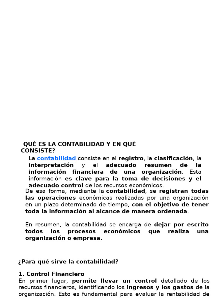 Importancia y Funciones de la Contabilidad | PDF | Contabilidad | Business
