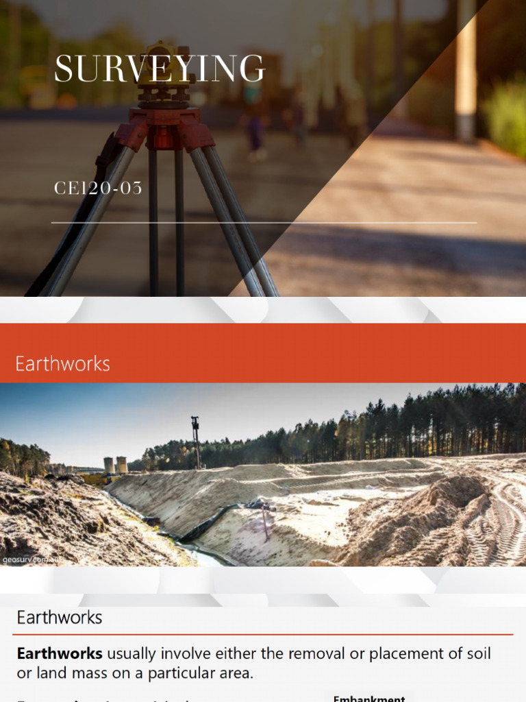 Lecture 9 Earthworks | PDF