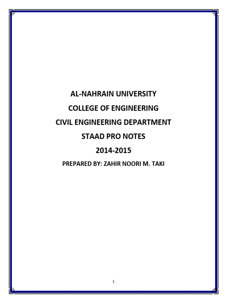STAAD Pro Structural Modeling Guide | PDF | Cartesian Coordinate System ...