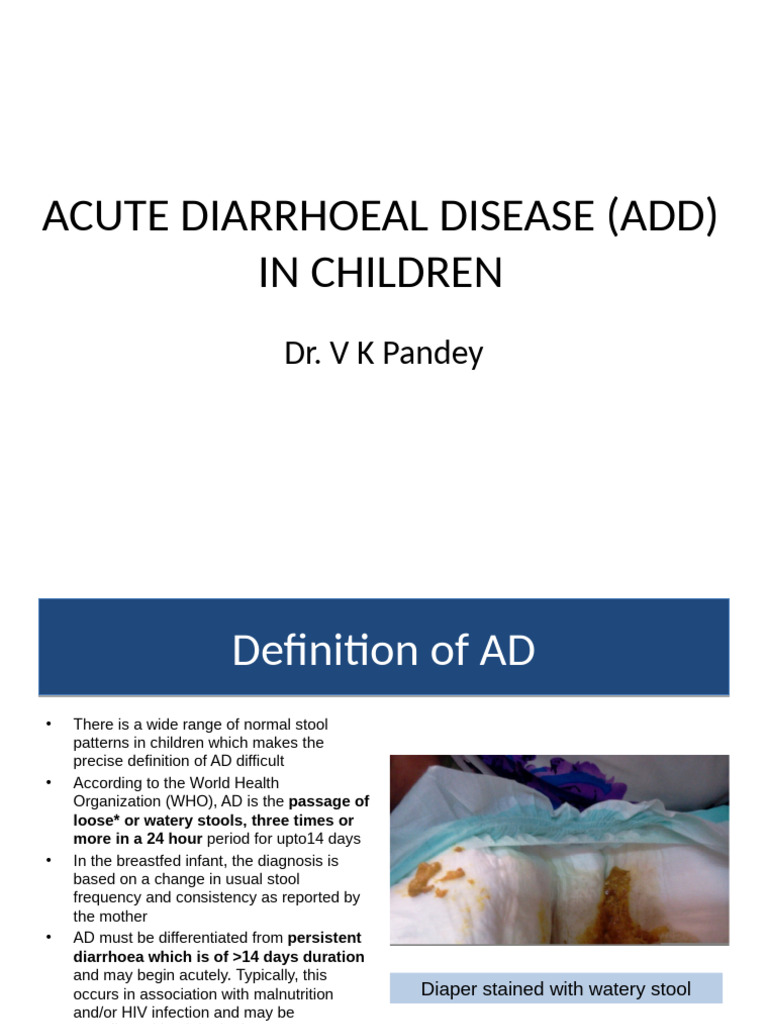 Acute Diarrheal Disease in Children | PDF | Diarrhea | Medical Specialties