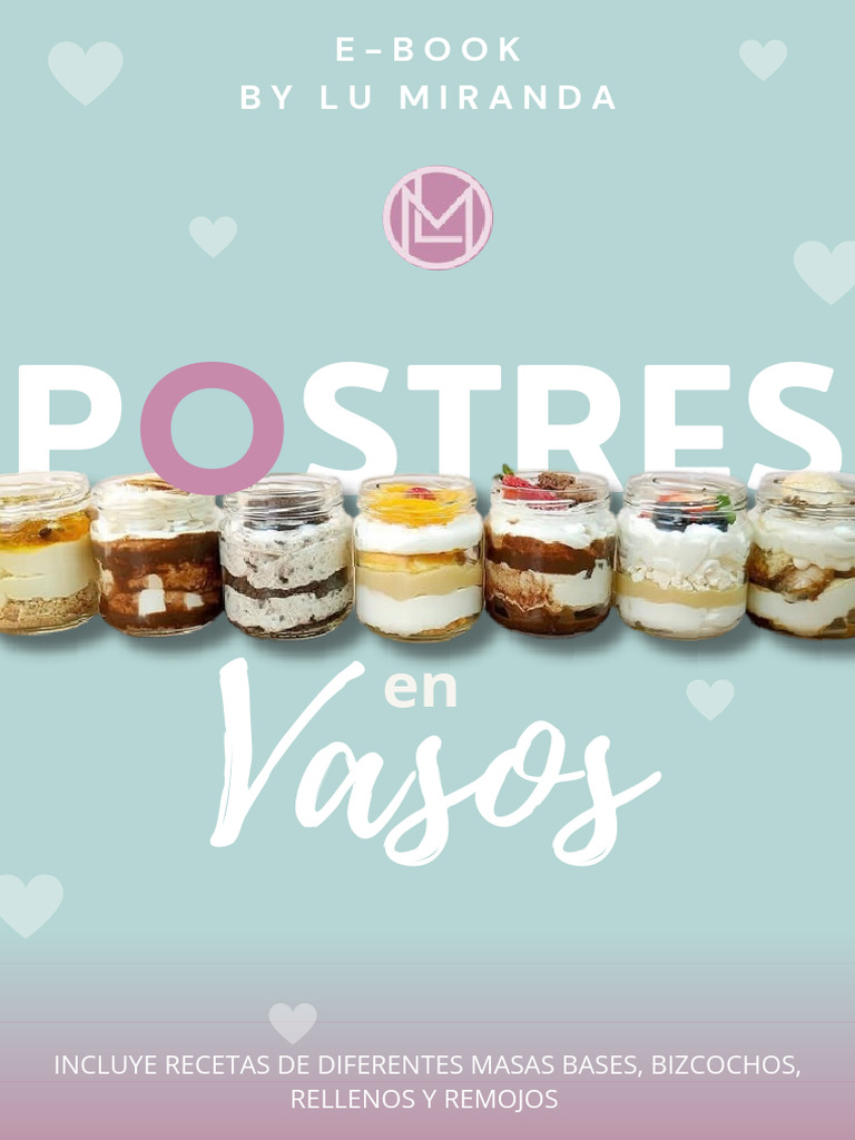 Recetas de Postres en Vasos | PDF | Crema | Tarta de queso