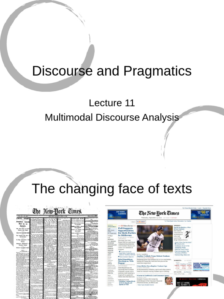 Discourse and Pragmatics | PDF | Image | Gesture