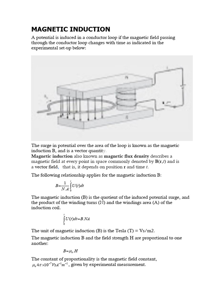 Induced Current in Magnetic Fields | PDF | Magnetic Field | Inductor