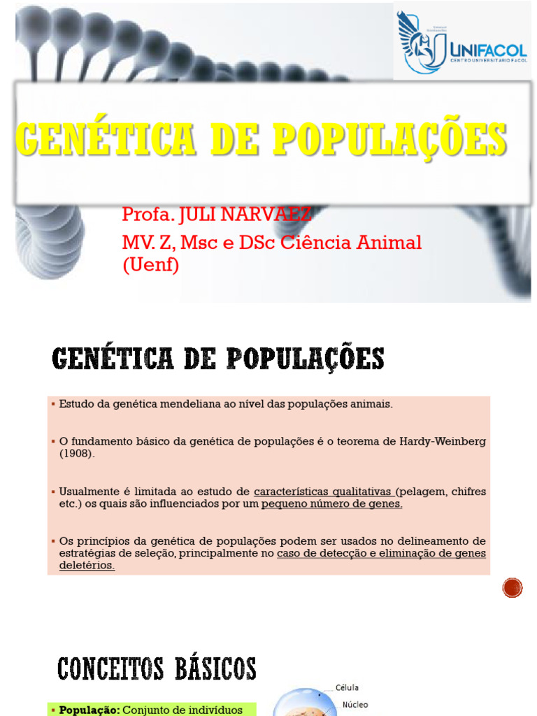 Genética de Populações - Frequencia Genica e Equilibrio de Hardy ...