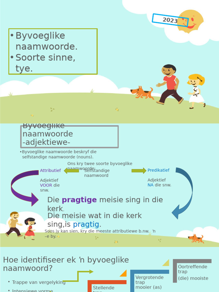 Byvoeglike Naamwoorde Graad 12 | PDF