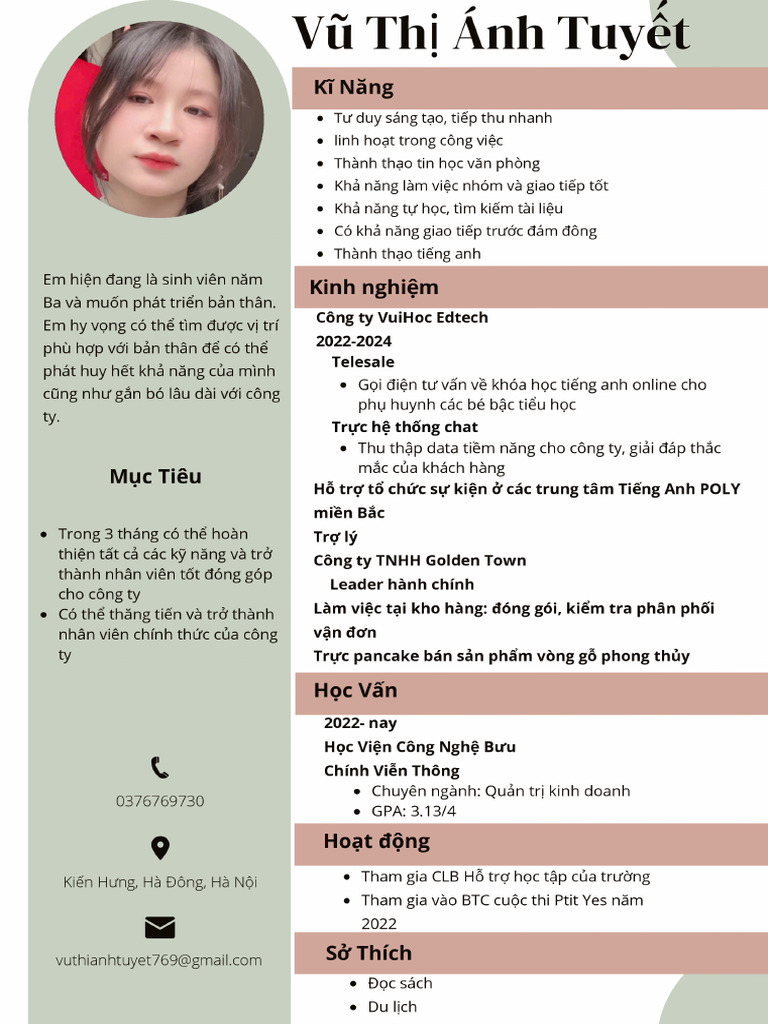 CV VuThiAnhTuyet | PDF