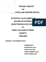 Project Report ON R.F. Controlled Stepper Motor: Guided By: MR Sandeep Dahiya