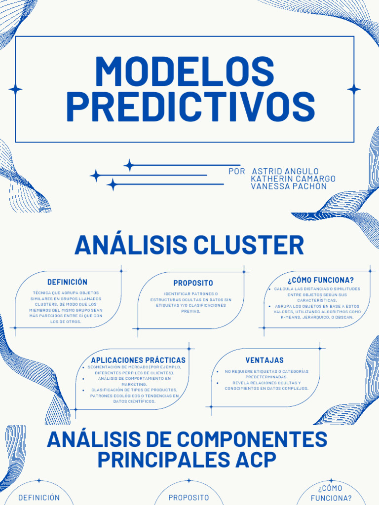 Modelos Predictivos y Análisis Cluster | PDF | Datos | Matemáticas ...