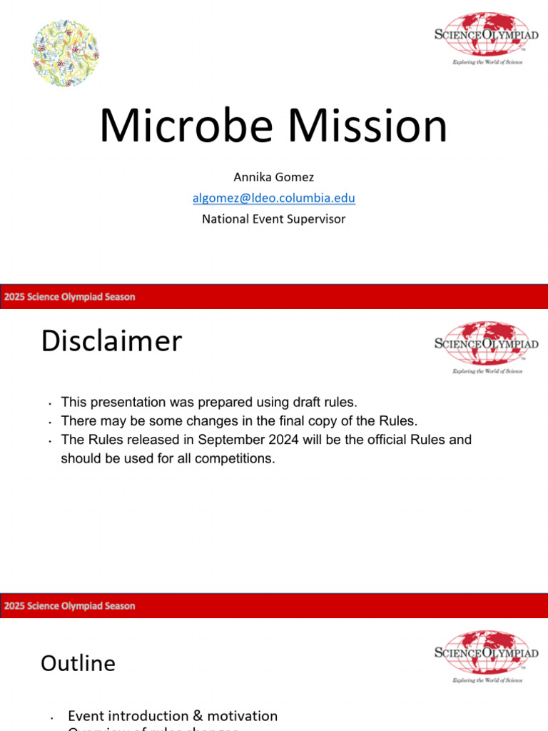 Microbe Mission Event Overview 2025 | PDF | Microorganism | Microbiology