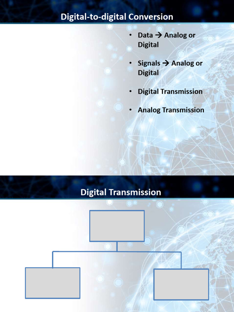 Digital and Analog Signal Transmission | PDF | Bit Rate | Electrical ...