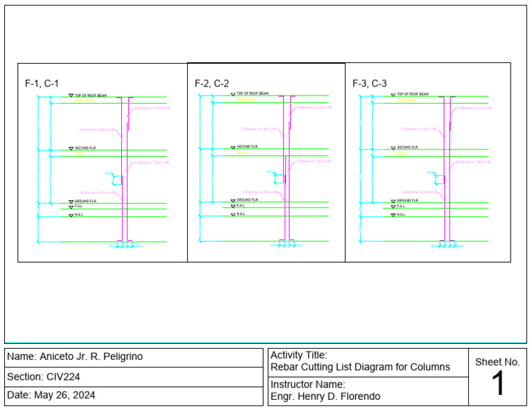 PELIGRINO_Column Cutting List | PDF | Structural Engineering | Building ...