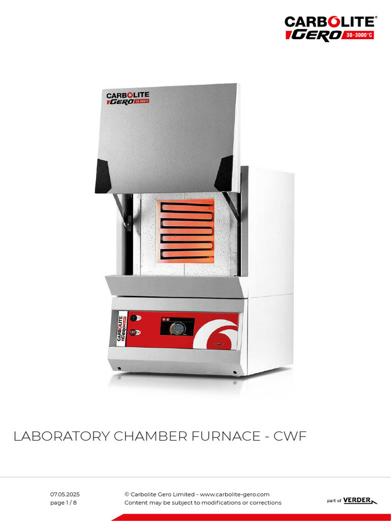 Product Info C 2 UCF B Laboratory Chamber Furnace CWF en | PDF ...