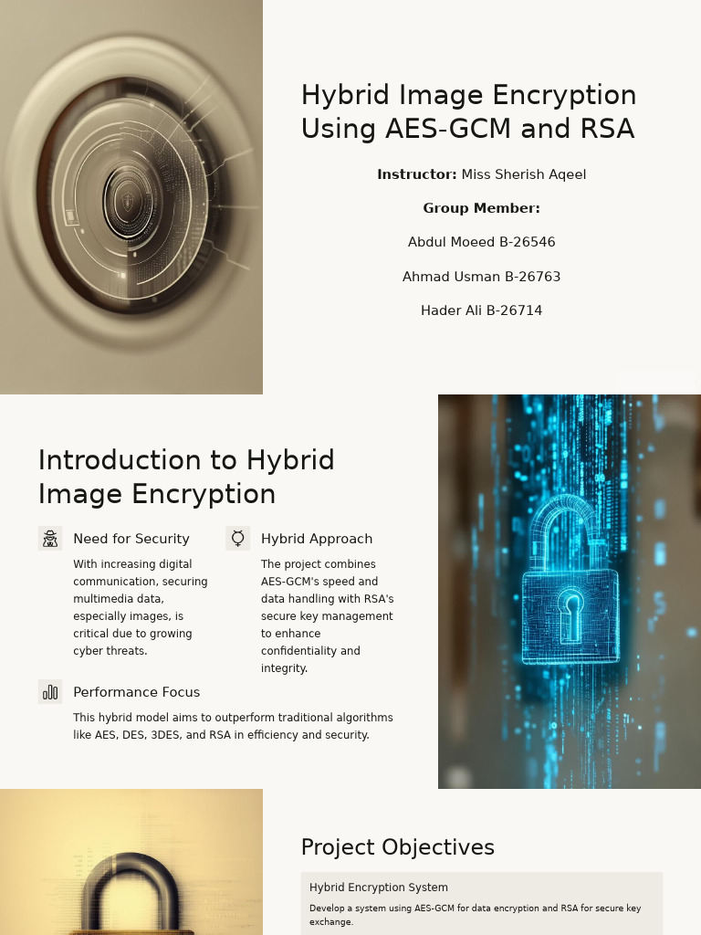 Hybrid Image Encryption Using AES GCM and RSA | PDF | Encryption | Key ...