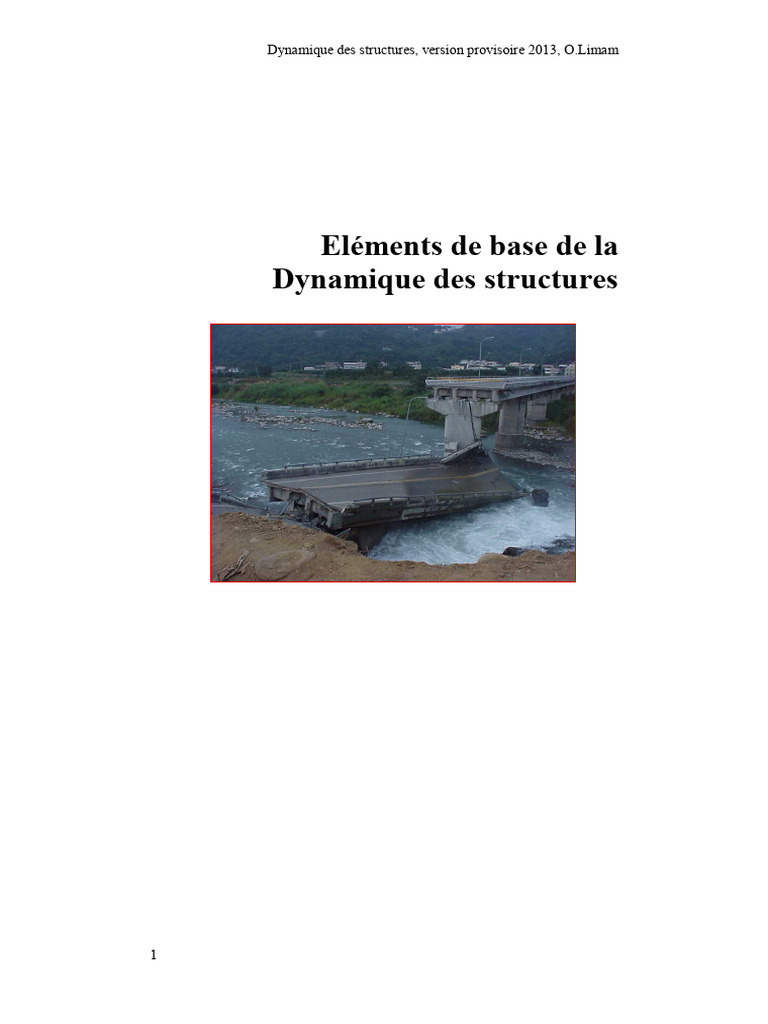Introduction à la dynamique des structures | PDF | Taux d'amortissement ...