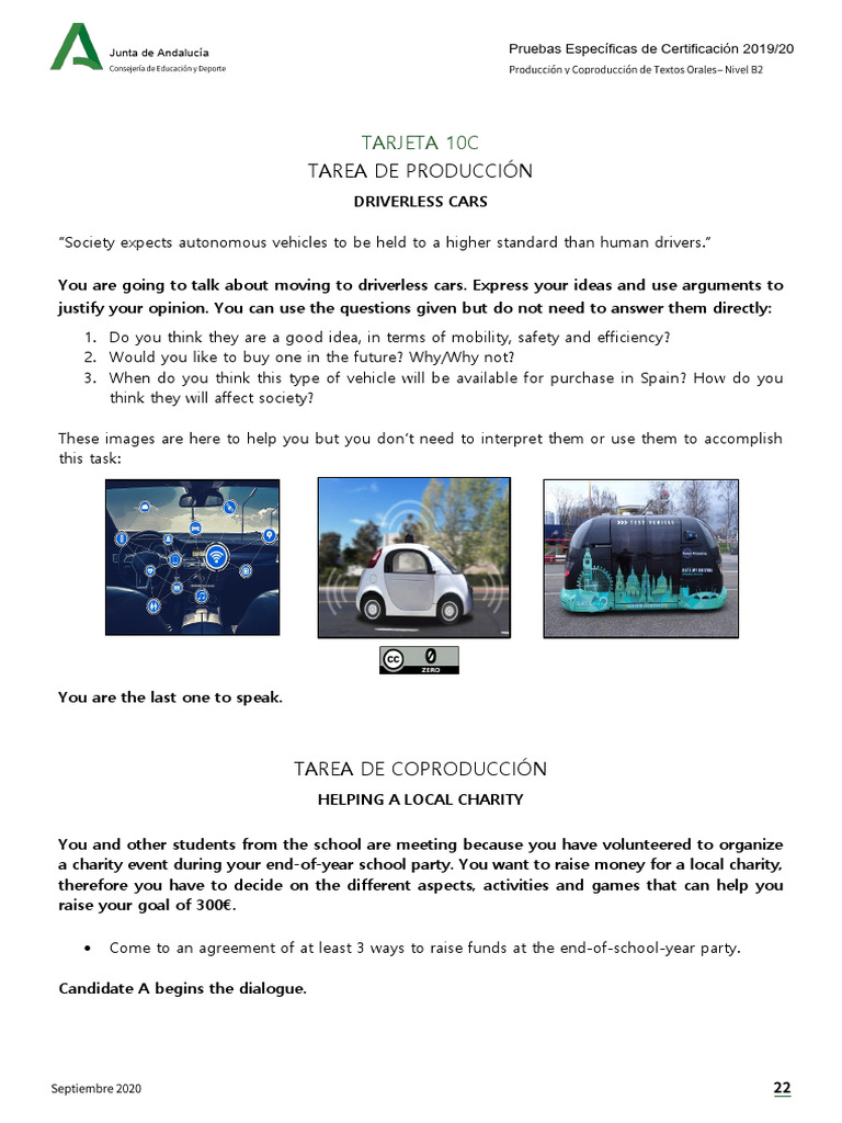 EOI B2 Monologue Transport | PDF