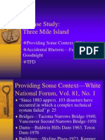 A Case Study: Three Mile Island: Providing Some Context - White Accidental Rhetoric-Farrell & Goodnight TFD