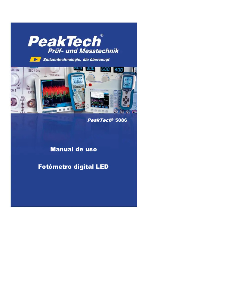 Peaktech 5086 Digitale LED Lux-meter, 3 3/4-cijferig