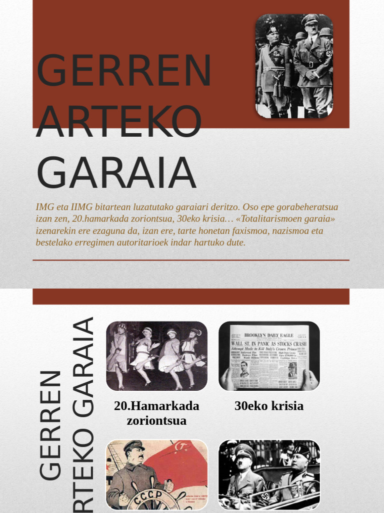 9 Gerren Arteko Garaia | PDF