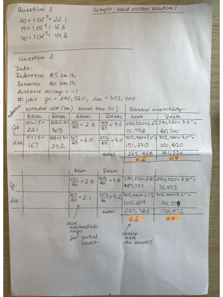 Sample Hand Written Solution | PDF