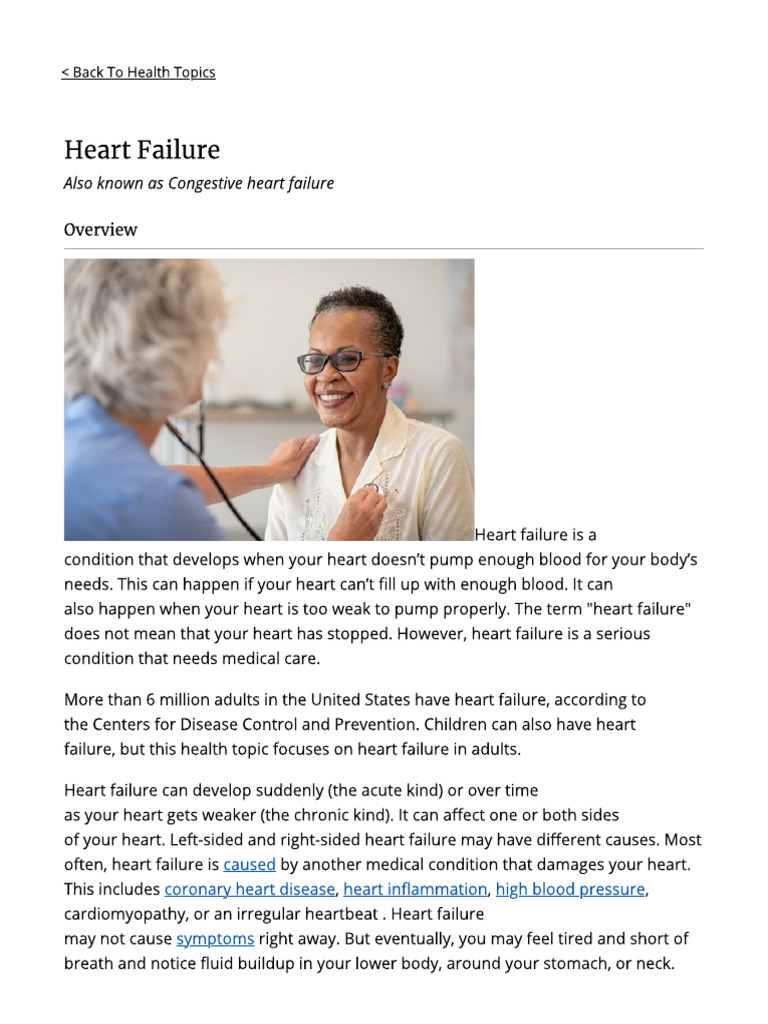 What Is Heart Failure | PDF