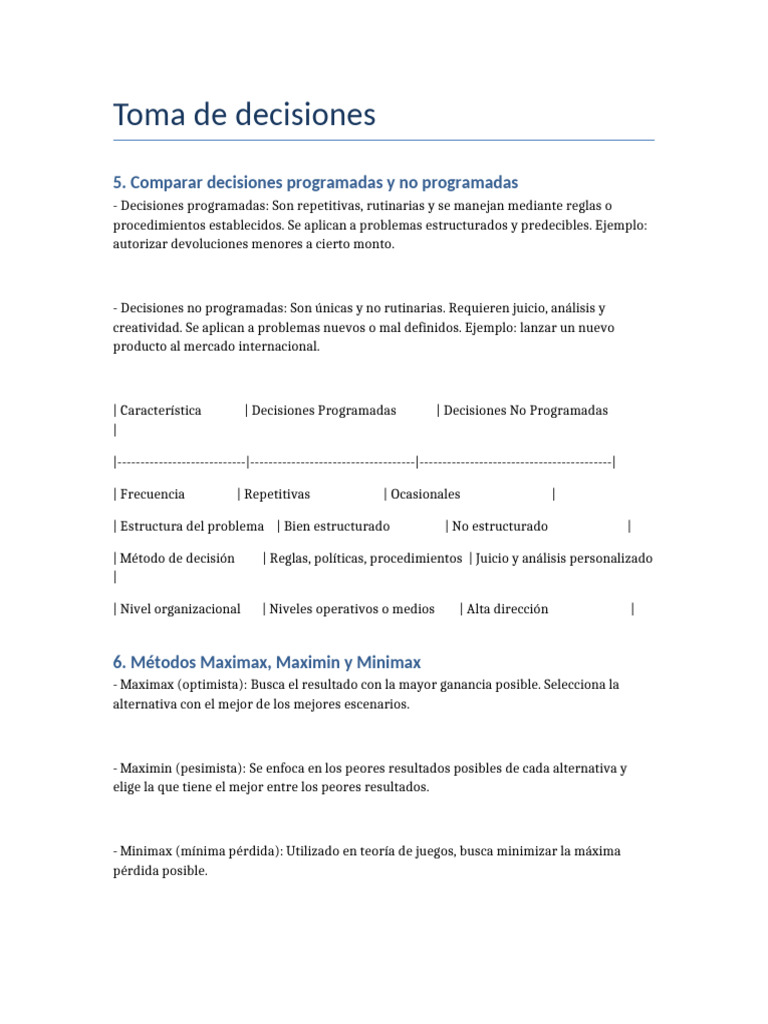 Toma de Decisiones | PDF | Toma de decisiones | Cognición