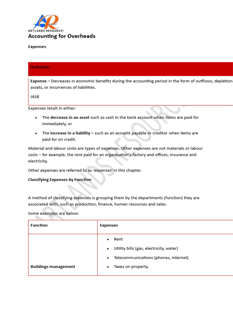 Accounting For Overheads-5 | PDF | Expense | Cost Of Goods Sold