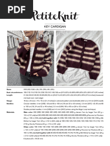 Key Cardigan ENGLISH petiteknit