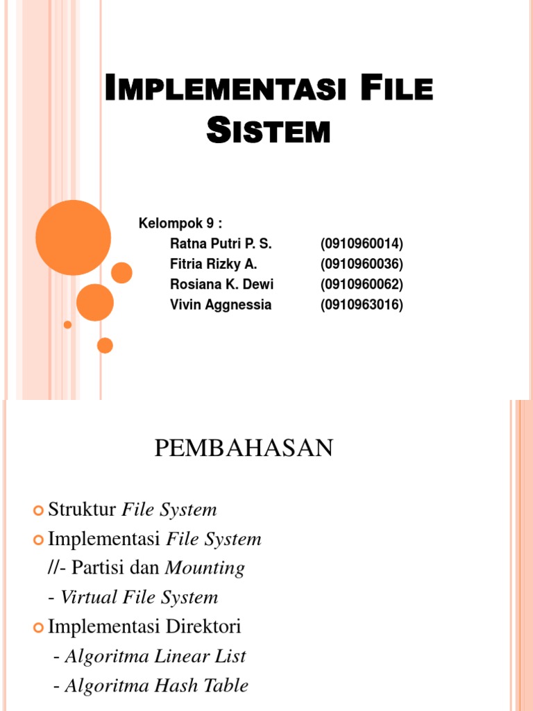 Implementasi dan Struktur File System | PDF | Komputer